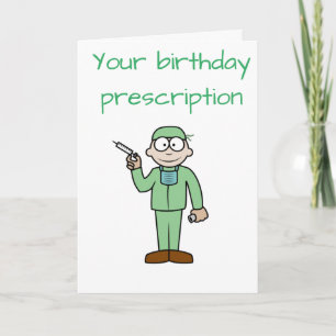*DOCTOR'S* BIRTHDAY *DOUBLE DOSE OF FUN & RELAX* CARD