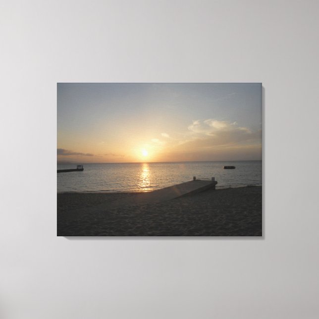 Doctor's Cave Beach, Jamaica Sunset April 2011 Canvas Print (Front)