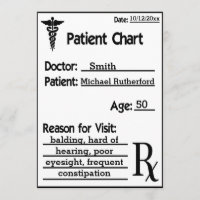 Doctors Chart For Patient Funny