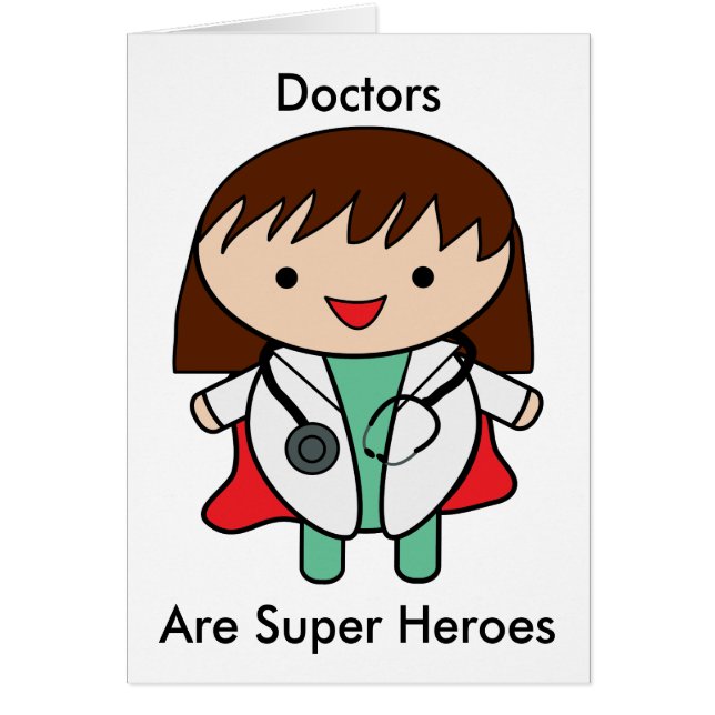 Doctors Day Woman Doctor Super Hero Personalize (Front)