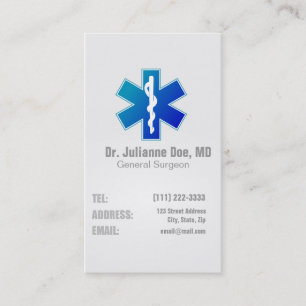 Doctor's Healthcare Business Card