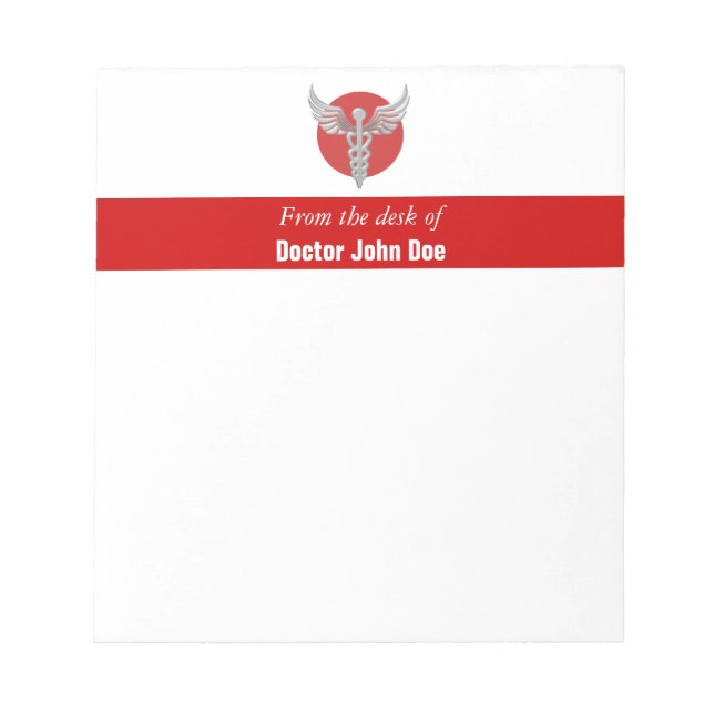 Doctors nurses prescription medication notepad (Front)