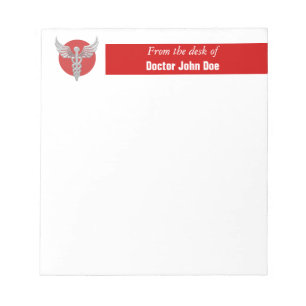 Doctors nurses prescription   Personalize Notepad