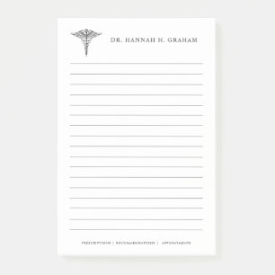 Doctor's Office Customizable Lined Post-it Notes