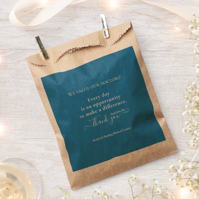 Doctors Physicians Appreciation Week Month Bulk  Favour Bag (Clipped)