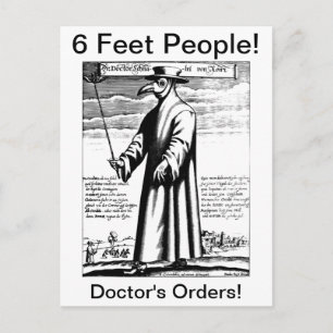 Doctor's Plague Mask Postcard