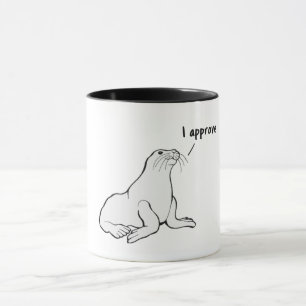 doctor's seal of approval medical pun funny mug