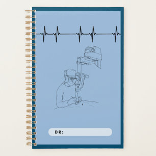 Doctors spiral note, blue, surgeons planner