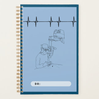 Doctors spiral note, blue, surgeons planner