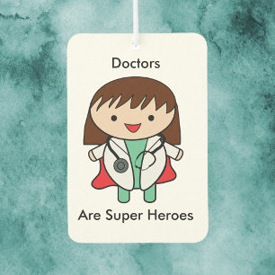 Doctors Woman Super Hero Funny Air Freshener