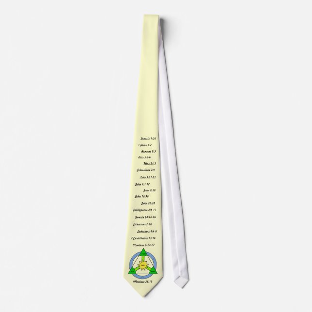 Doctrine of the Holy Trinity Tie (Cream) (Front)