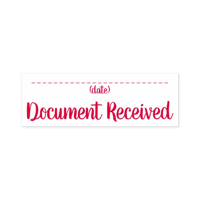 "Document Received" Rubber Stamp (Design)