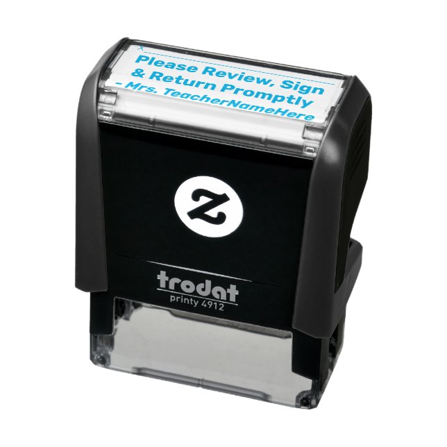 Document Review Request + Custom Name Self-inking Stamp (Product)