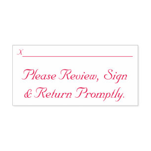 Document Review Rubber Stamp