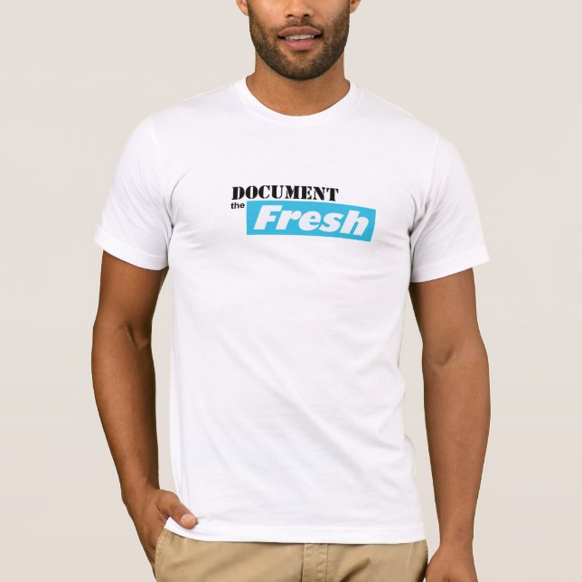 DOCUMENT the Fresh / Black Text Logo T-Shirt (Front)