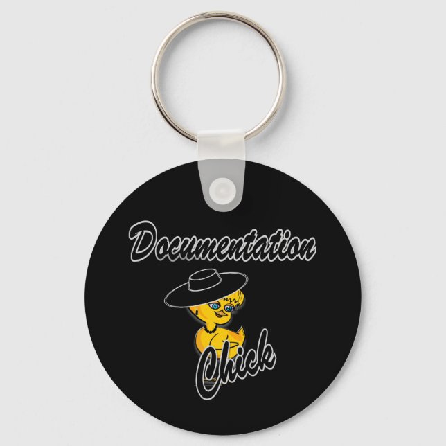 Documentation Chick #4 Keychain (Front)