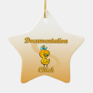 Documentation Chick Ceramic Ornament