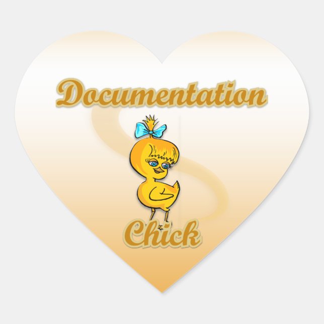 Documentation Chick Heart Sticker (Front)