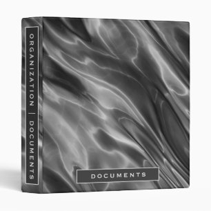 Documents   Modern Grey Satin   Home Organization Binder