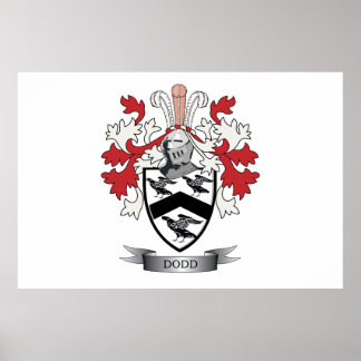 Dodd Family Crest Coat of Arms Poster