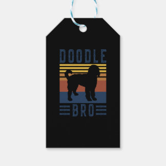 Doddle Dog Retro T-Shirt Gift Tags