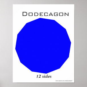 Dodecagon Poster of Polygon