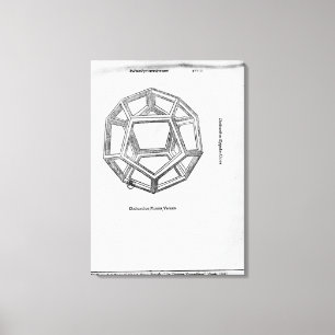 Dodecahedron, from 'De Divina Proportione' Canvas Print