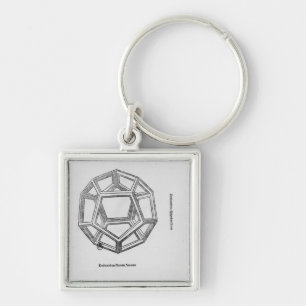 Dodecahedron, from 'De Divina Proportione' Keychain