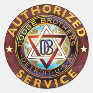 Dodge Brothers Classic Round Sticker