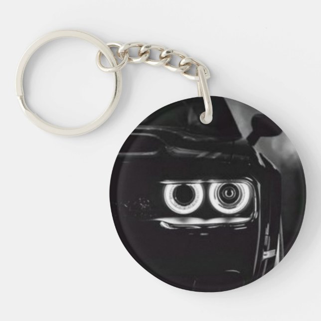 Dodge Challenger car,Acrylic keyring (Front)