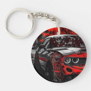 Dodge Challenger car,Acrylic keyring
