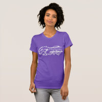 Dodge Challenger Car Short Sleeve Crew Neck Black