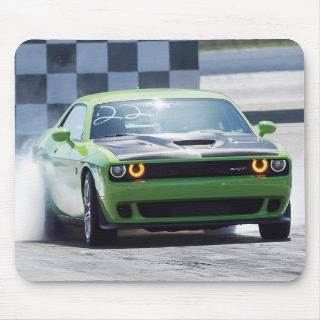 Dodge Challenger Hellcat Mouse Pad (Front)
