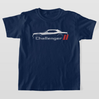 Dodge Challenger Muscle Car American Flag T-Shirt