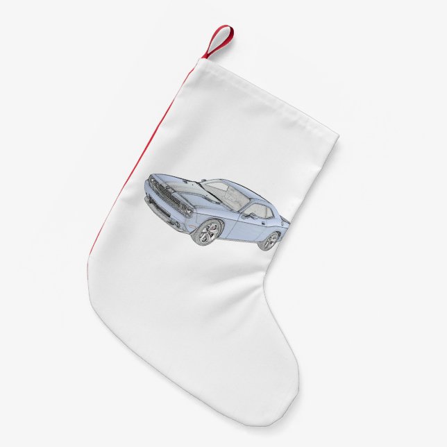 Dodge Challenger Small Christmas Stocking (Front (Hanging))