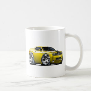 Dodge Challenger Yellow Car Coffee Mug