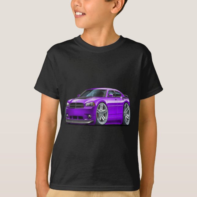 Dodge Charger Daytona Purple Car T-Shirt (Front)