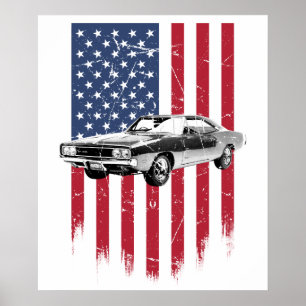 Dodge Charger Muscle Car Poster