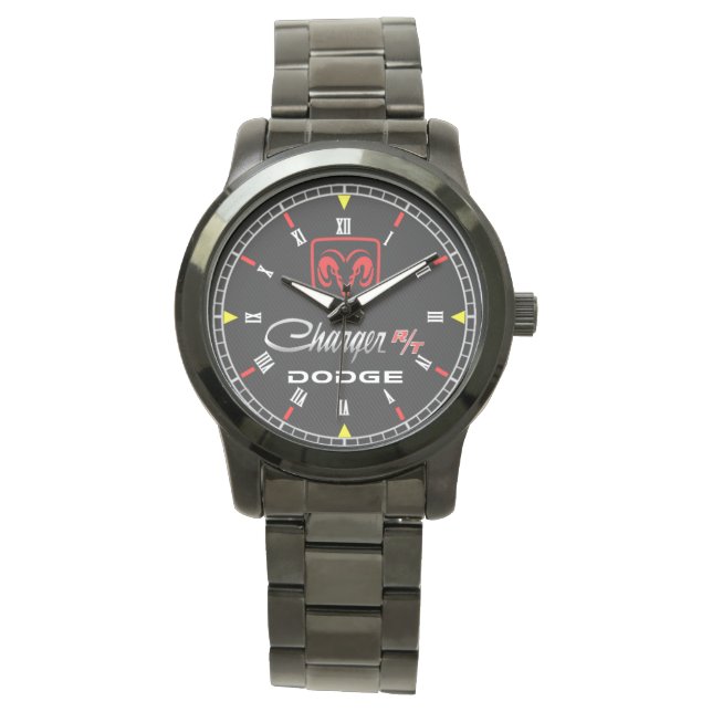 Dodge Charger RT Stainless Steel Quartz Watch (Front)