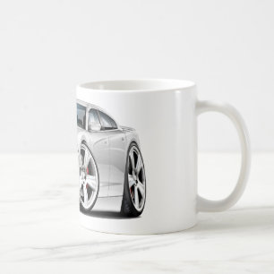 Dodge Charger RT White Car Coffee Mug