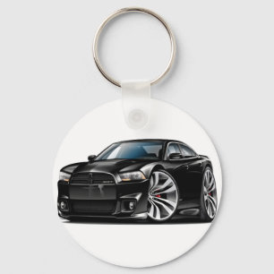 Dodge Charger SRT8 Black Car Keychain
