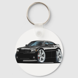 Dodge Charger Super Bee Black Car Keychain