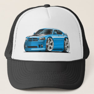 Dodge Charger Super Bee Blue Car Trucker Hat