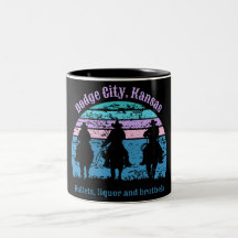 Dodge City Kansas Cowboy Café Mugs