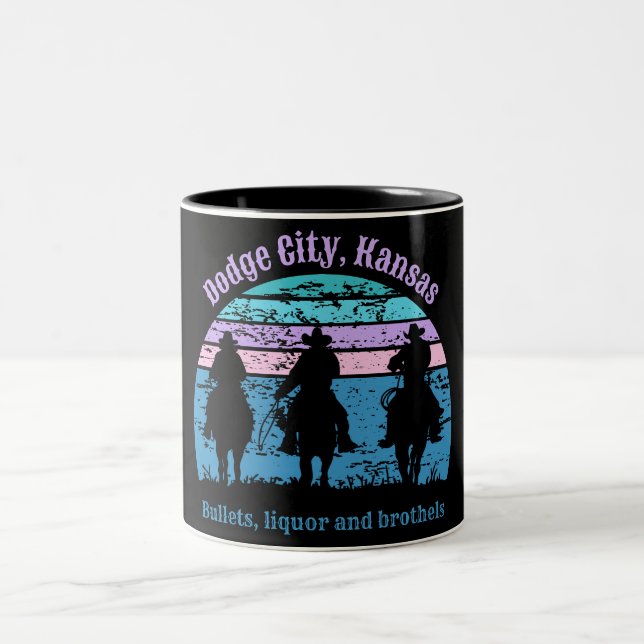 Dodge City Kansas Cowboy Café Mugs (Centre)