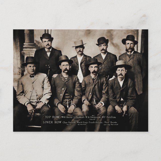 Dodge City Peace Commission 1883 Postcard (Front)