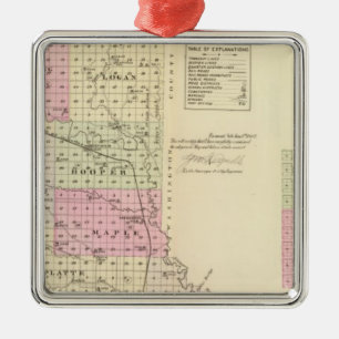 Dodge County, Nebraska Metal Ornament