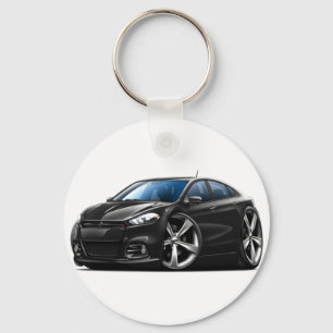 Dodge Dart Black Car Keychain