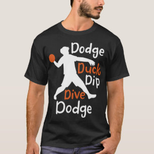 Dodge Duck Dip Dive Dodge watercolor print dog ani T-Shirt