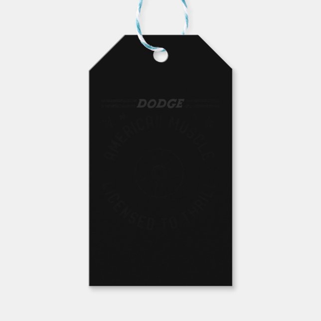 Dodge Garage American Muscle Gift Tags (Front)